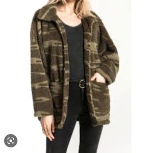 Z Supply Camo Teddy Jacket